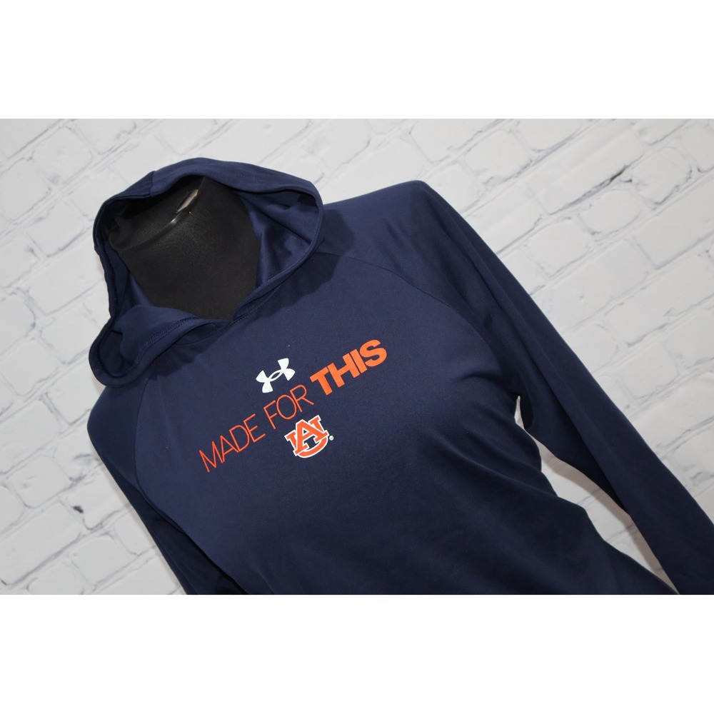 Under Armour Auburn Tigers Hoodie Shirt Women Medium Navy Made For This AU Logo